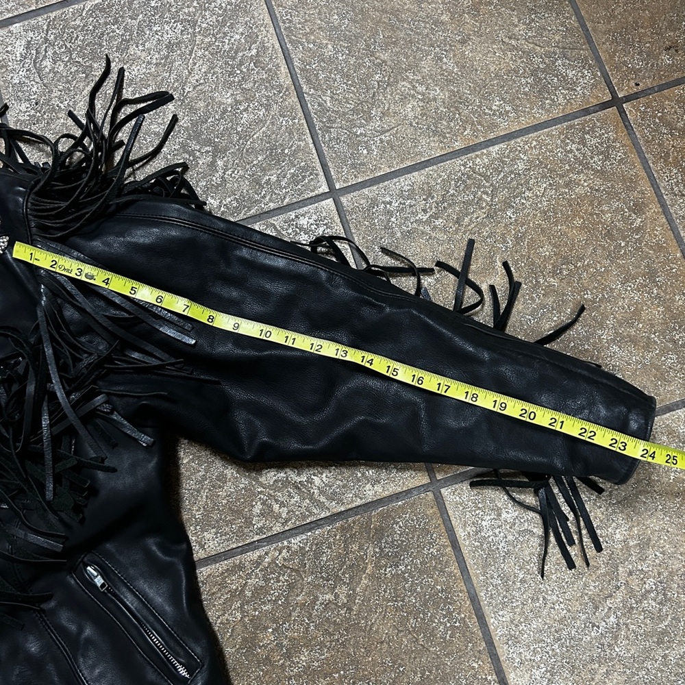 Vintage Leather Fringe Jacket - Picture 11 of 14